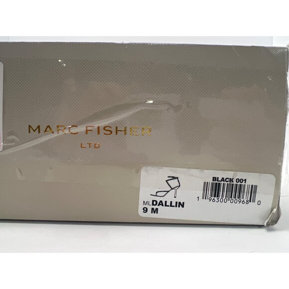 Marc Fisher LTD Dallin Black Strappy Studded Heeled Sandals Size 9M - Picture 8 of 8